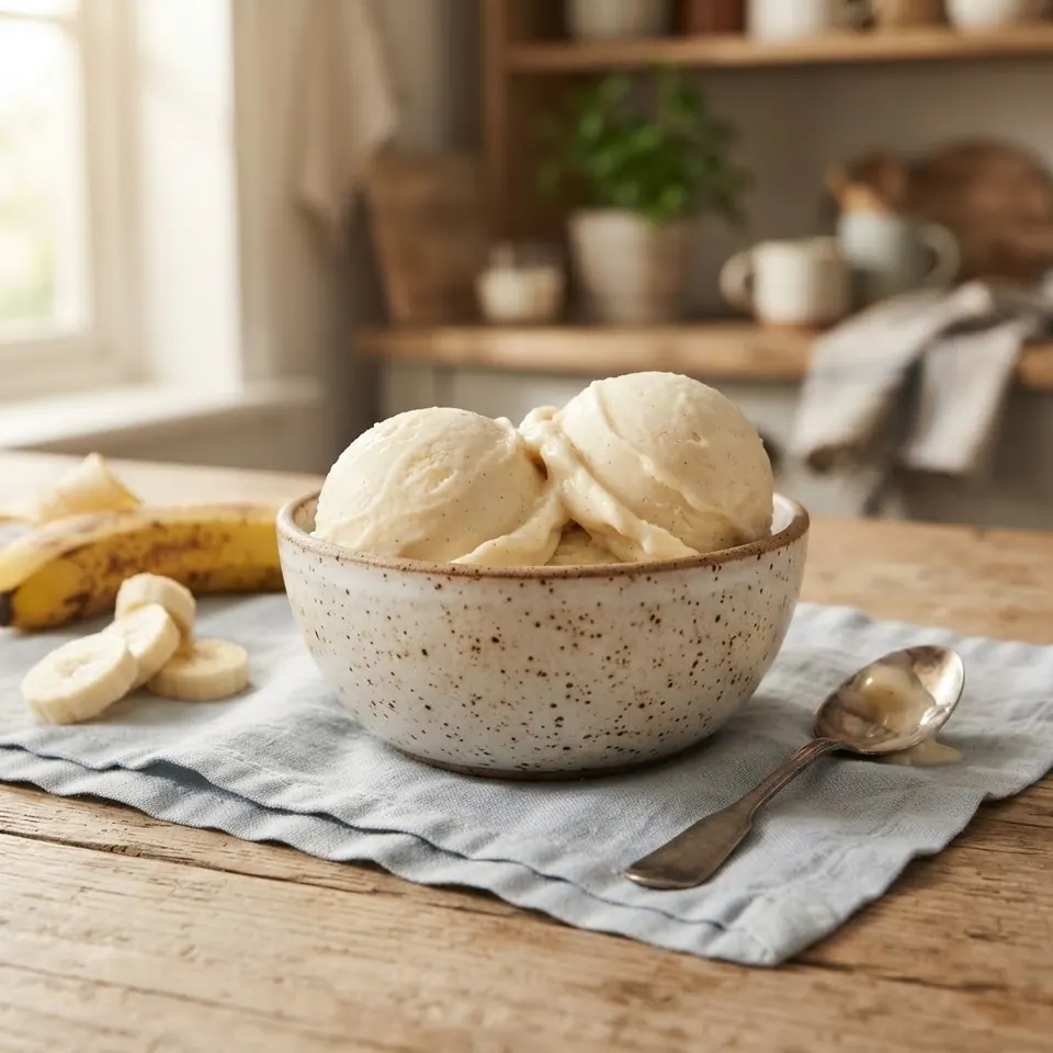 Banana Nice Cream, served