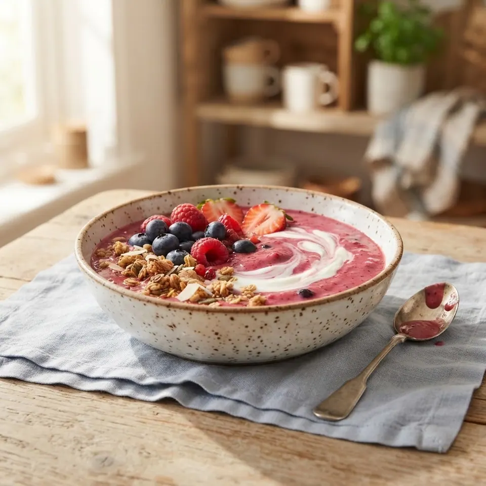 Berry Yogurt Bowl, served