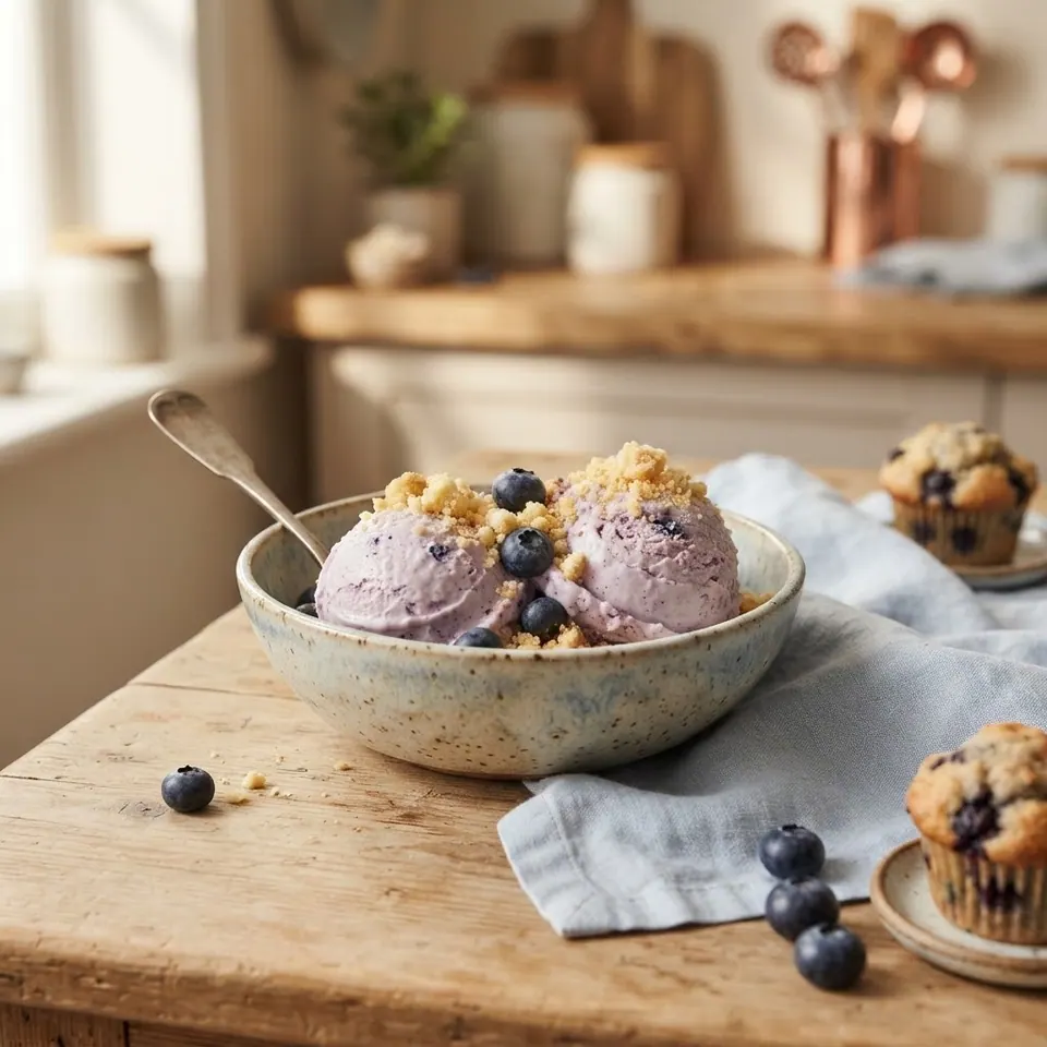 Blueberry Muffin Protein, served