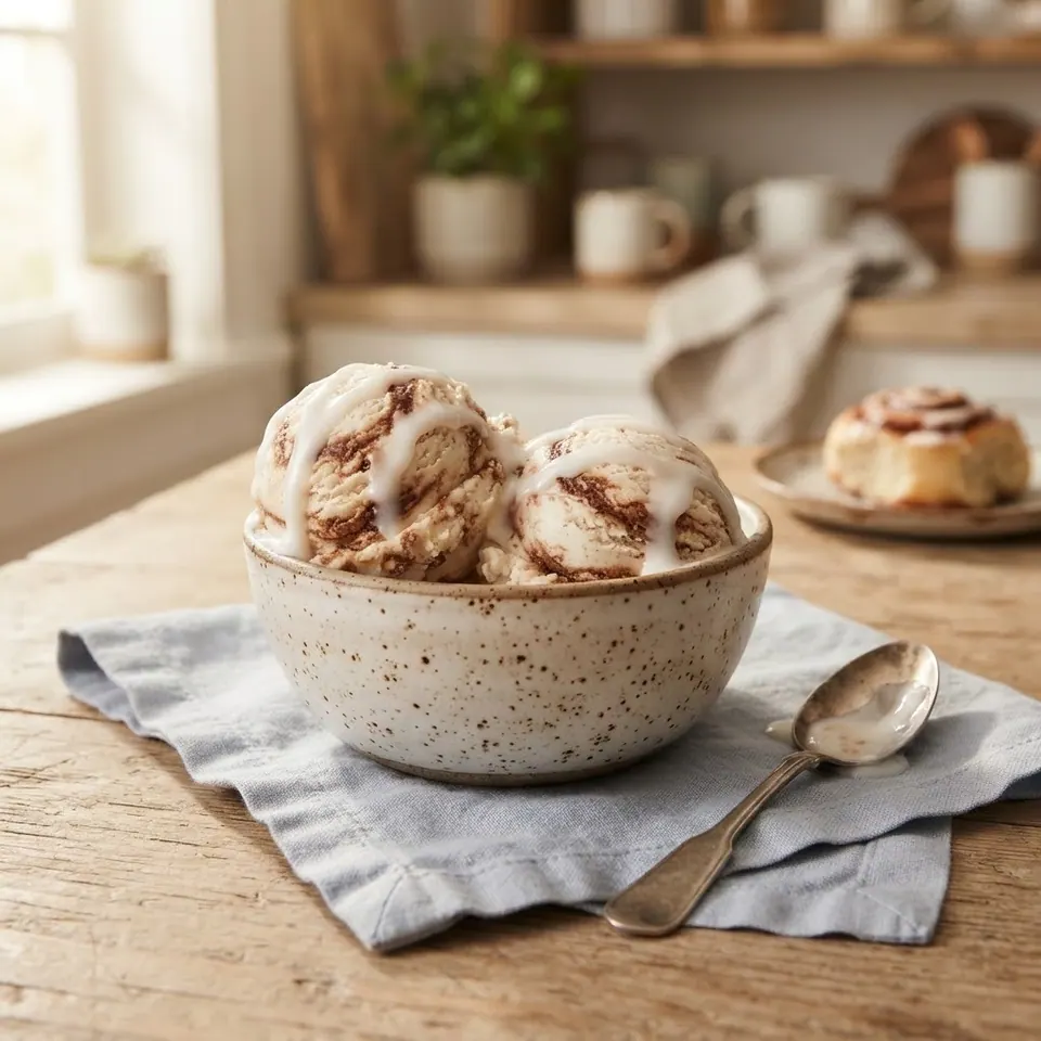Cinnamon Roll Protein, served