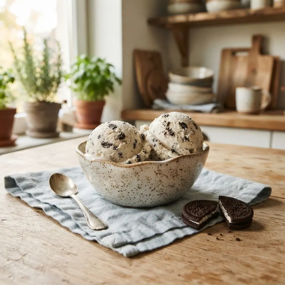 Cookies and Cream Protein, served