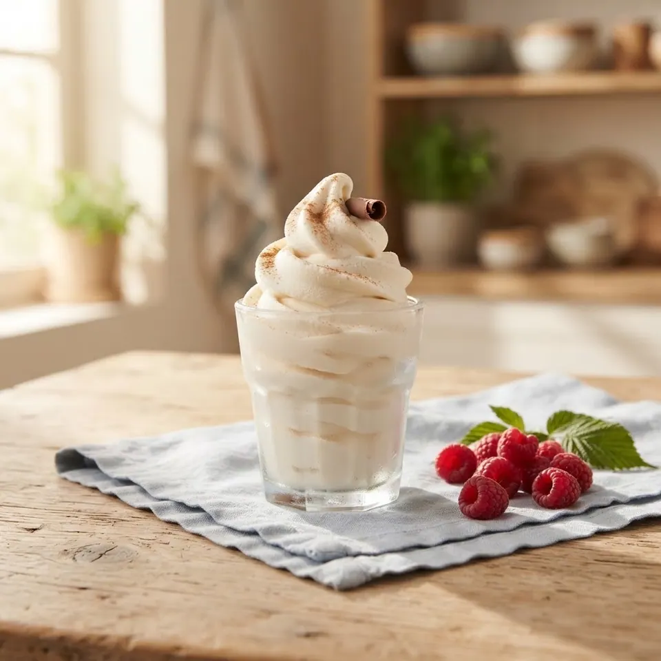 CreamiFit Vanilla Protein Soft Serve, served