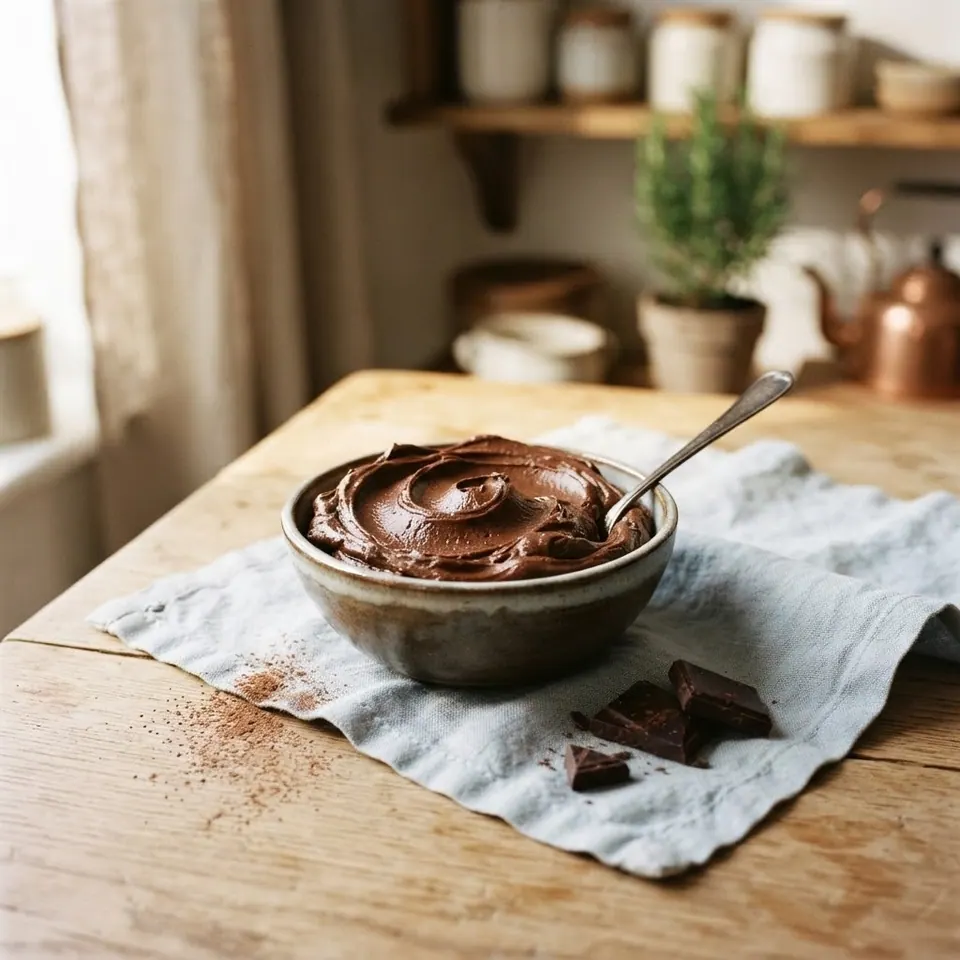 Dark Chocolate Gelato, served