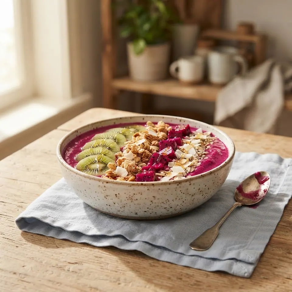 Dragon Fruit Bowl, served