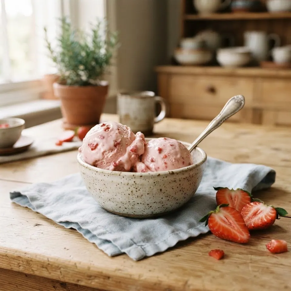 Fresh Strawberry, served