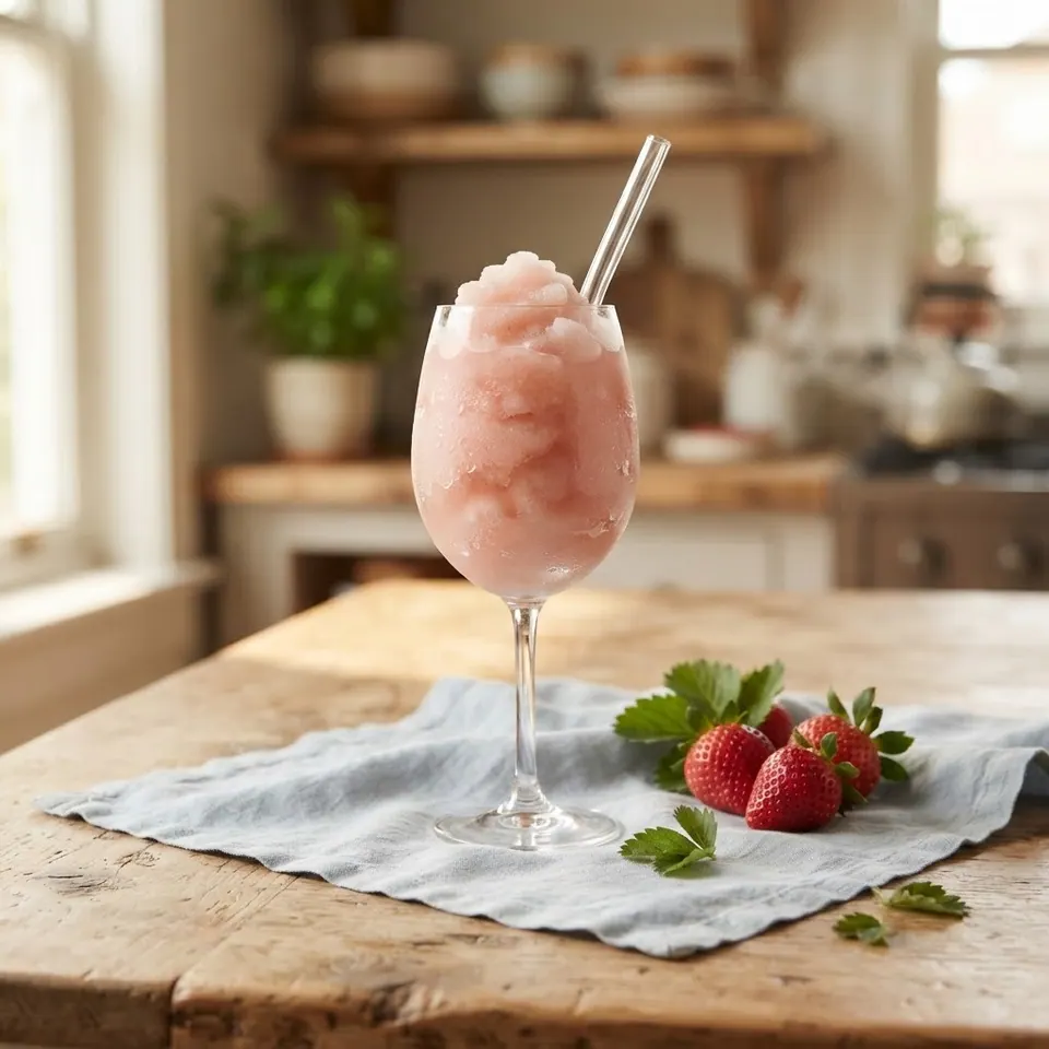 Frosé, served