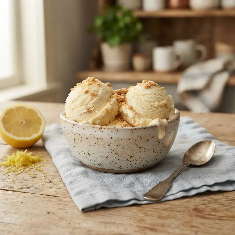 Lemon Cheesecake Protein, served