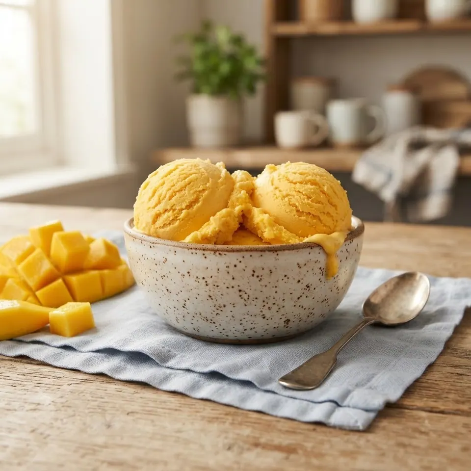 Mango Yogurt Protein, served