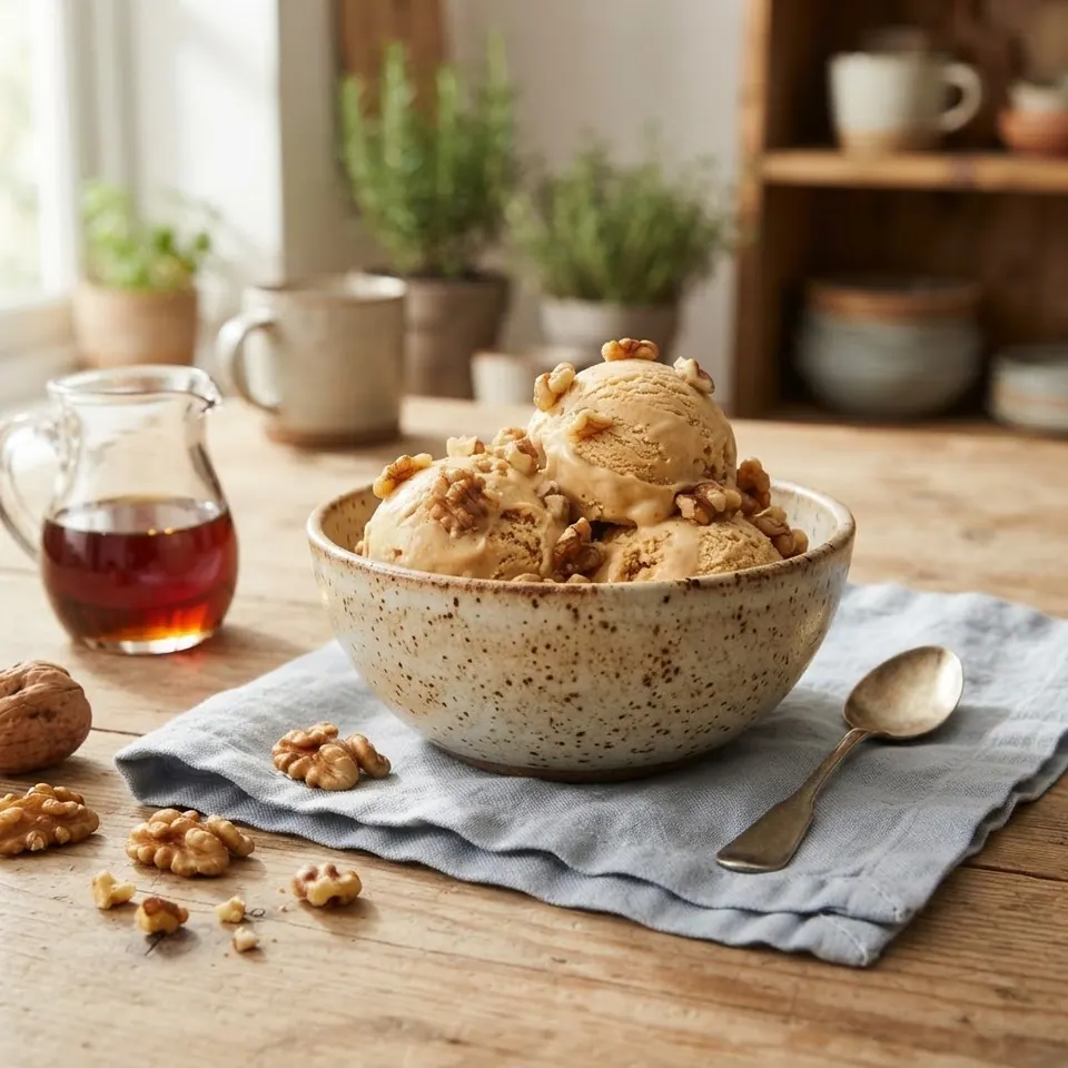 Maple Walnut, served