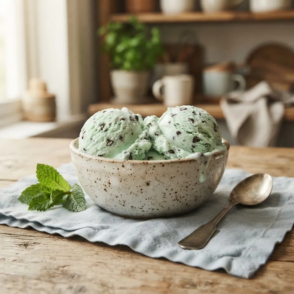 Mint Chip Protein, served