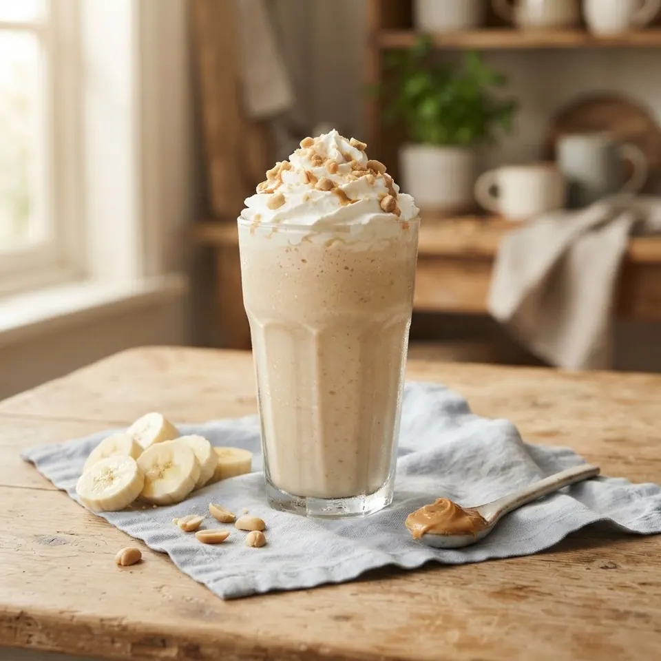 Peanut Butter Banana Shake, served