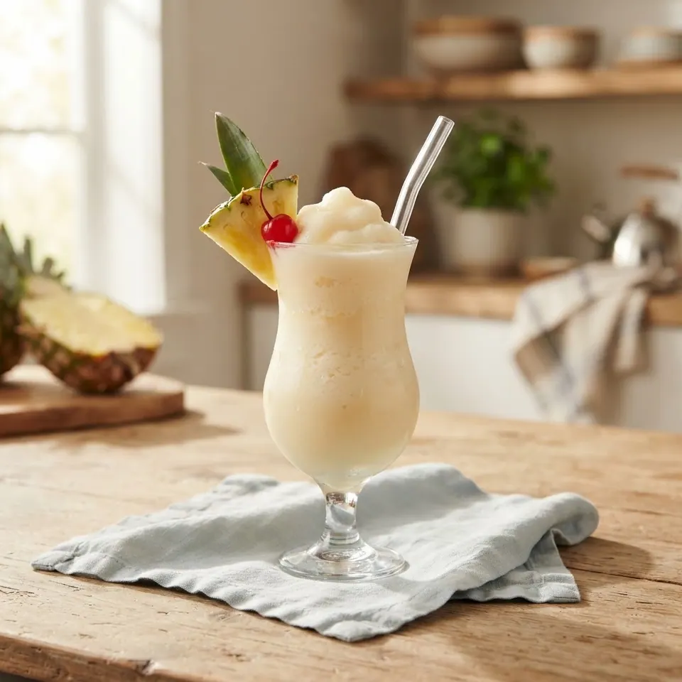 Piña Colada, served