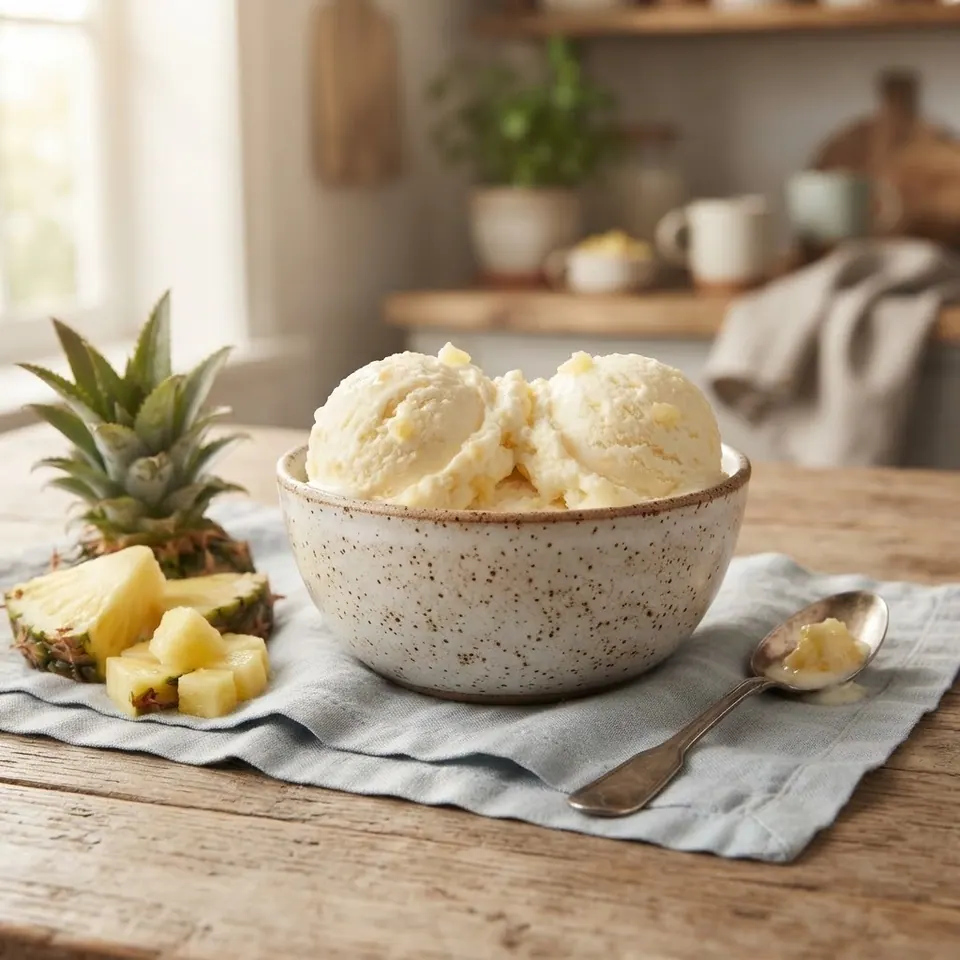 Pineapple Whip, served