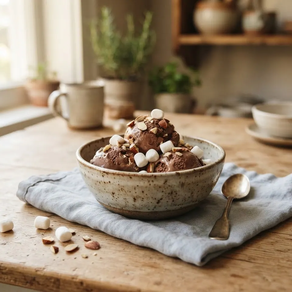Rocky Road, served