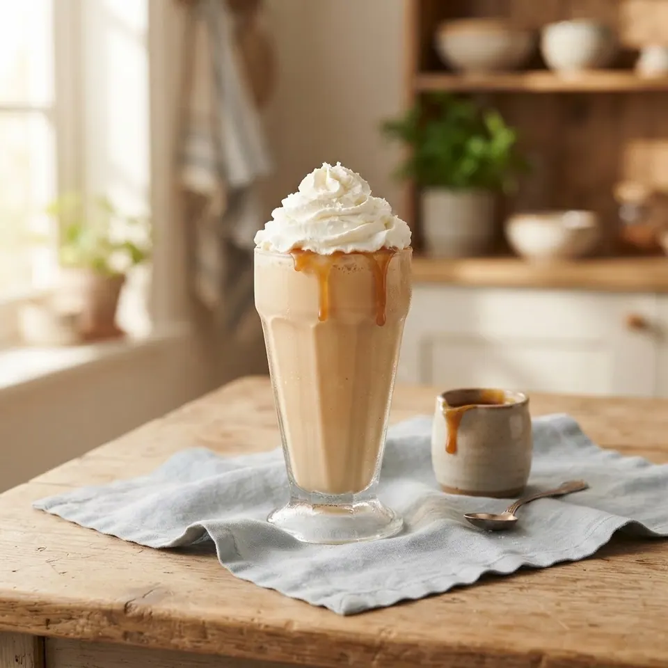 Salted Caramel Shake, served