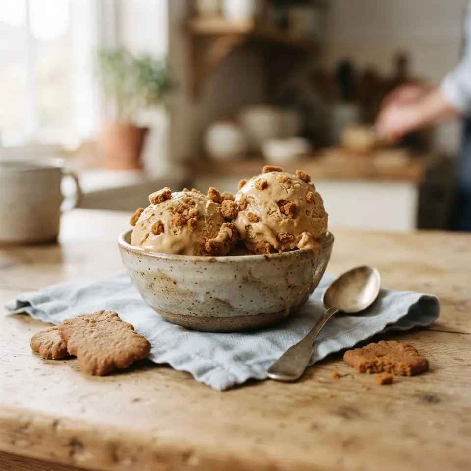 Speculoos Cookie Butter, served