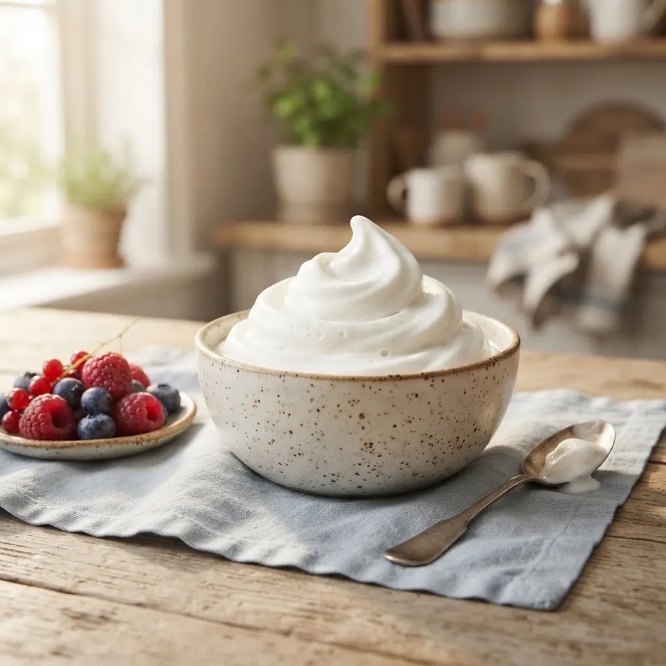 Tart Frozen Yogurt, served