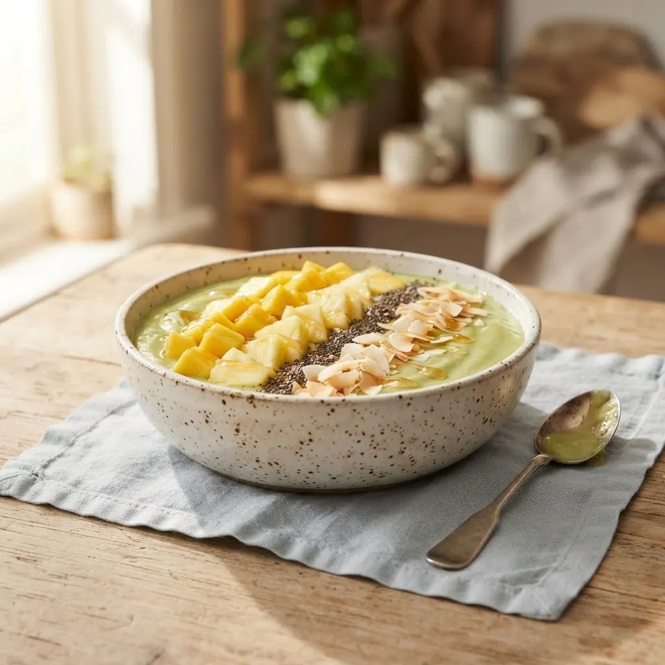 Tropical Green Bowl, served
