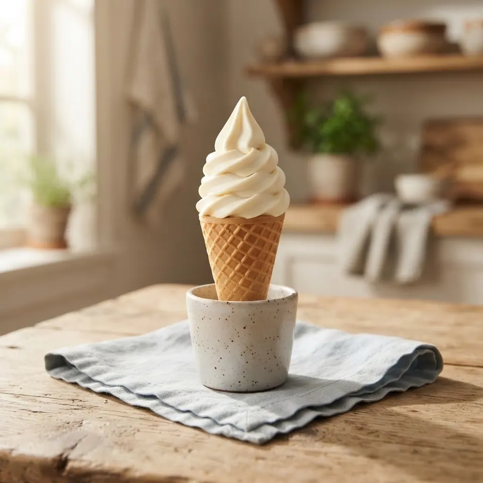 Vanilla Frozen Custard, served