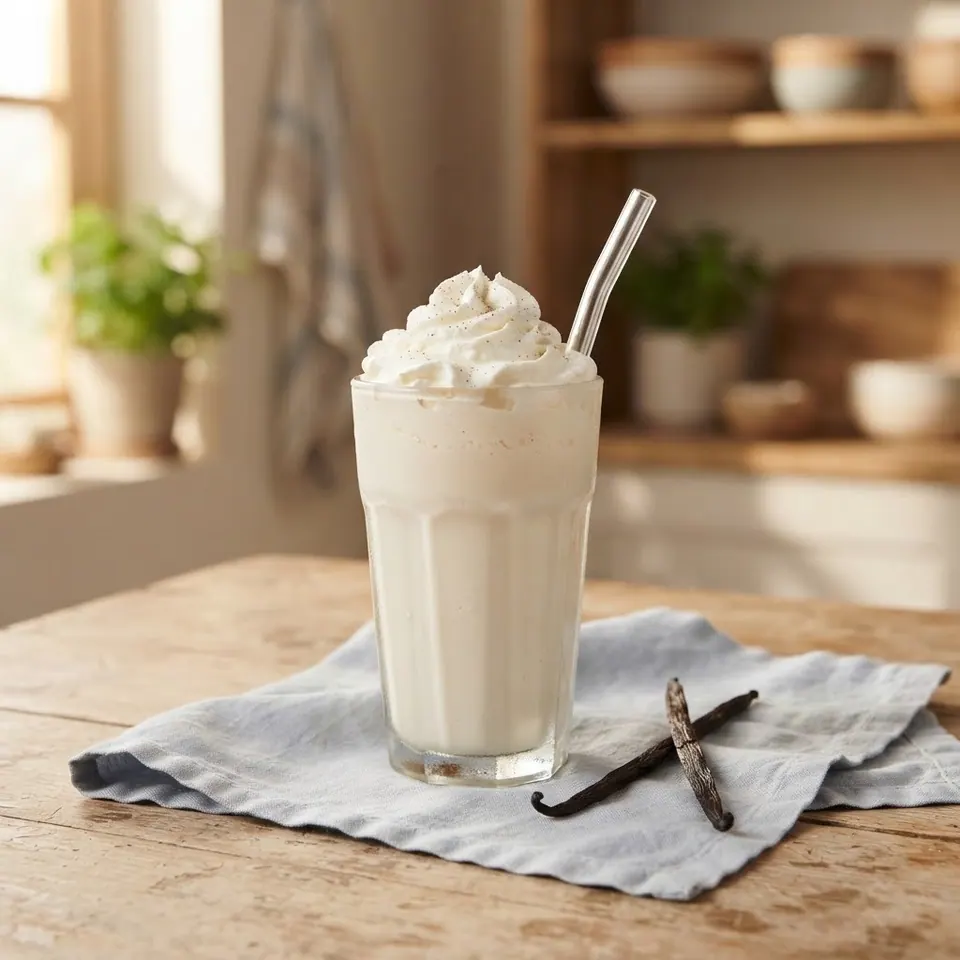 Classic Vanilla Milkshake, served