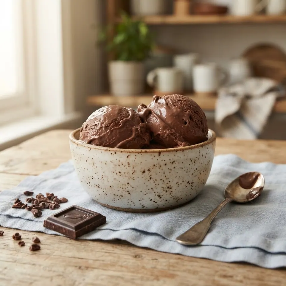 Vegan Chocolate Protein, served